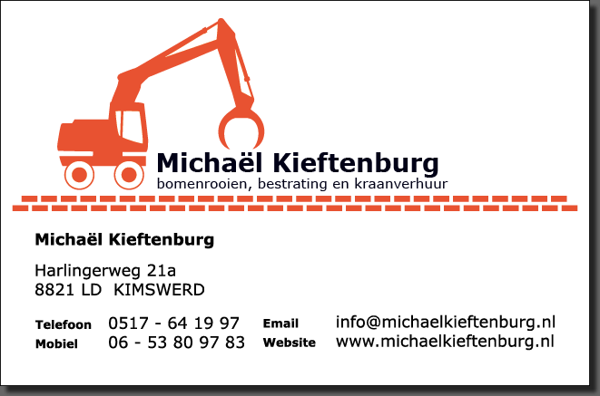 Michaël Kieftenburg || bomenrooien, bestrating en kraanverhuur